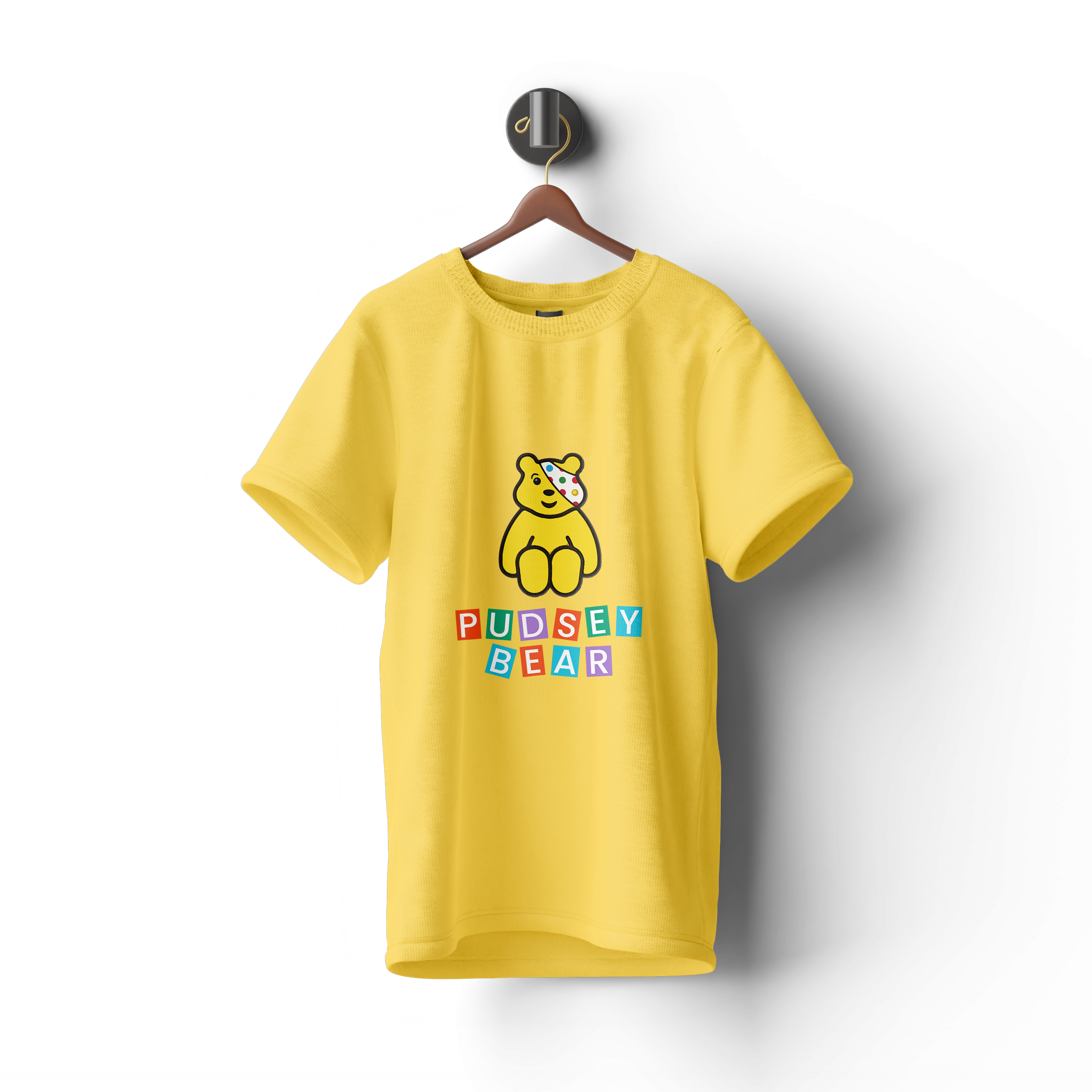 Pudsey Bear T-shirt | Playful Pudsey Blocks Design