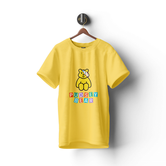 Pudsey Bear T-shirt | Playful Pudsey Blocks Design