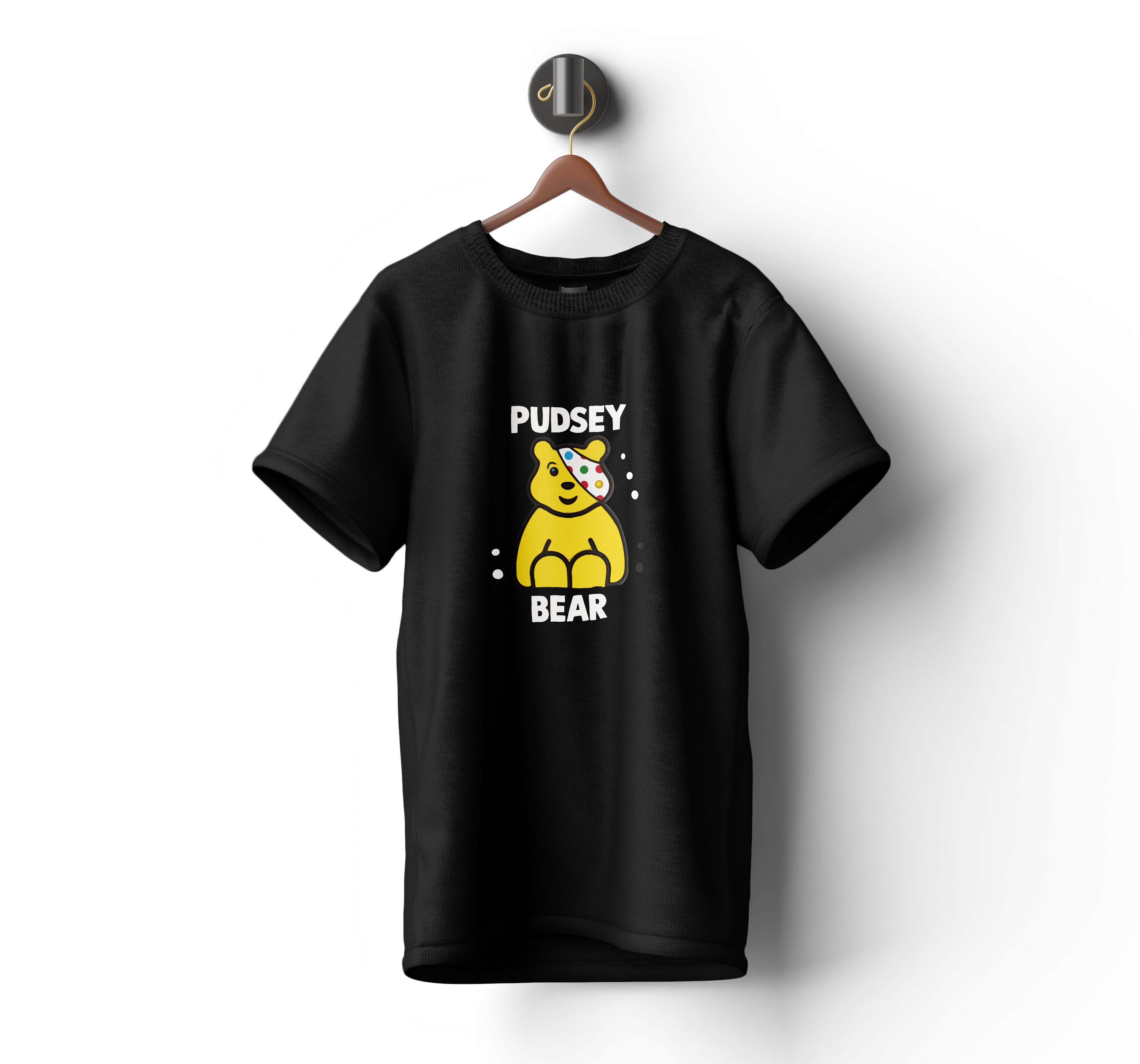 Pudsey Bear T-shirt | Bold Pudsey with Dots Design