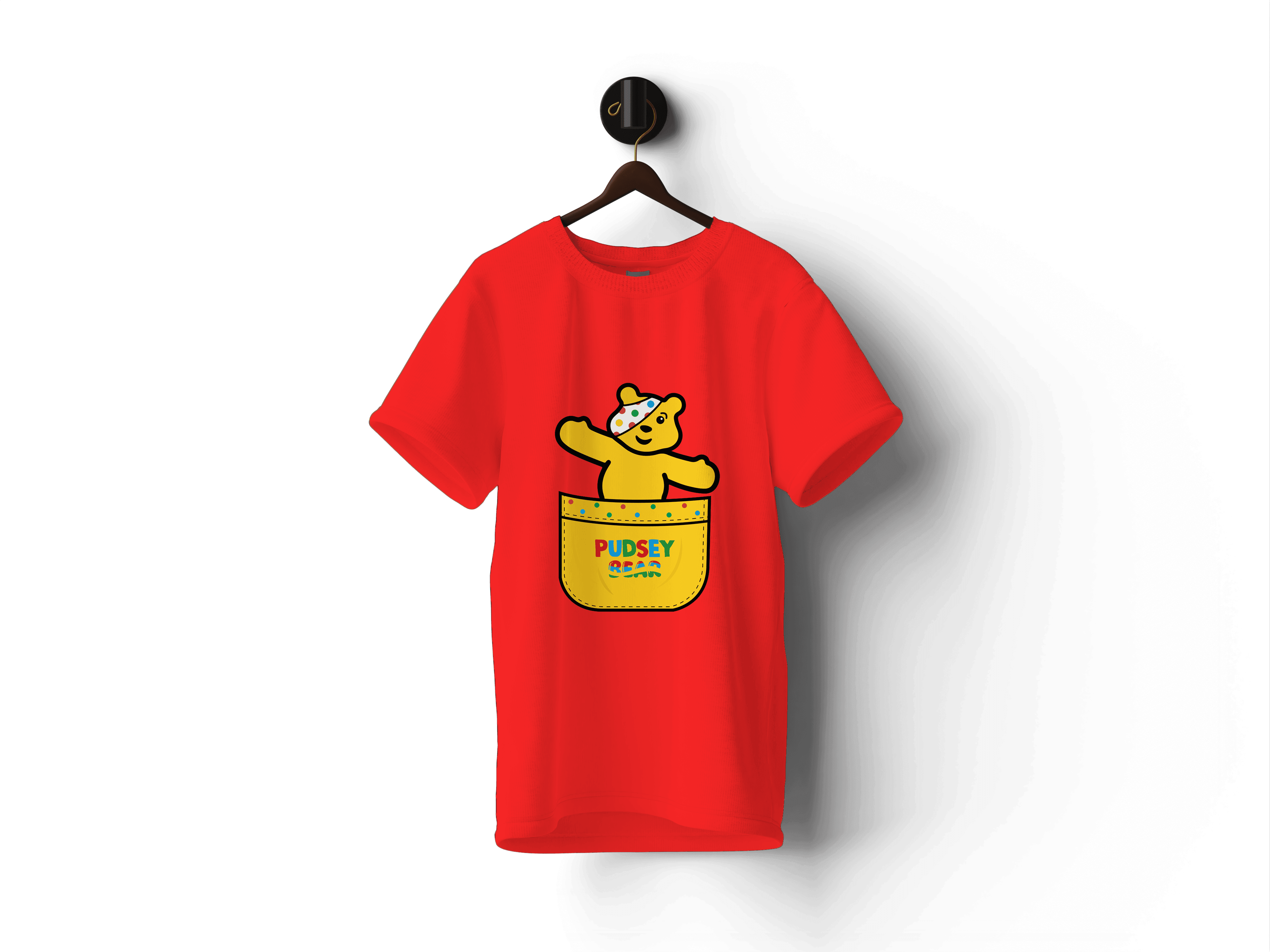 Pudsey Bear T-shirt | Pudsey in the Pocket Design - Pudsey Clothes