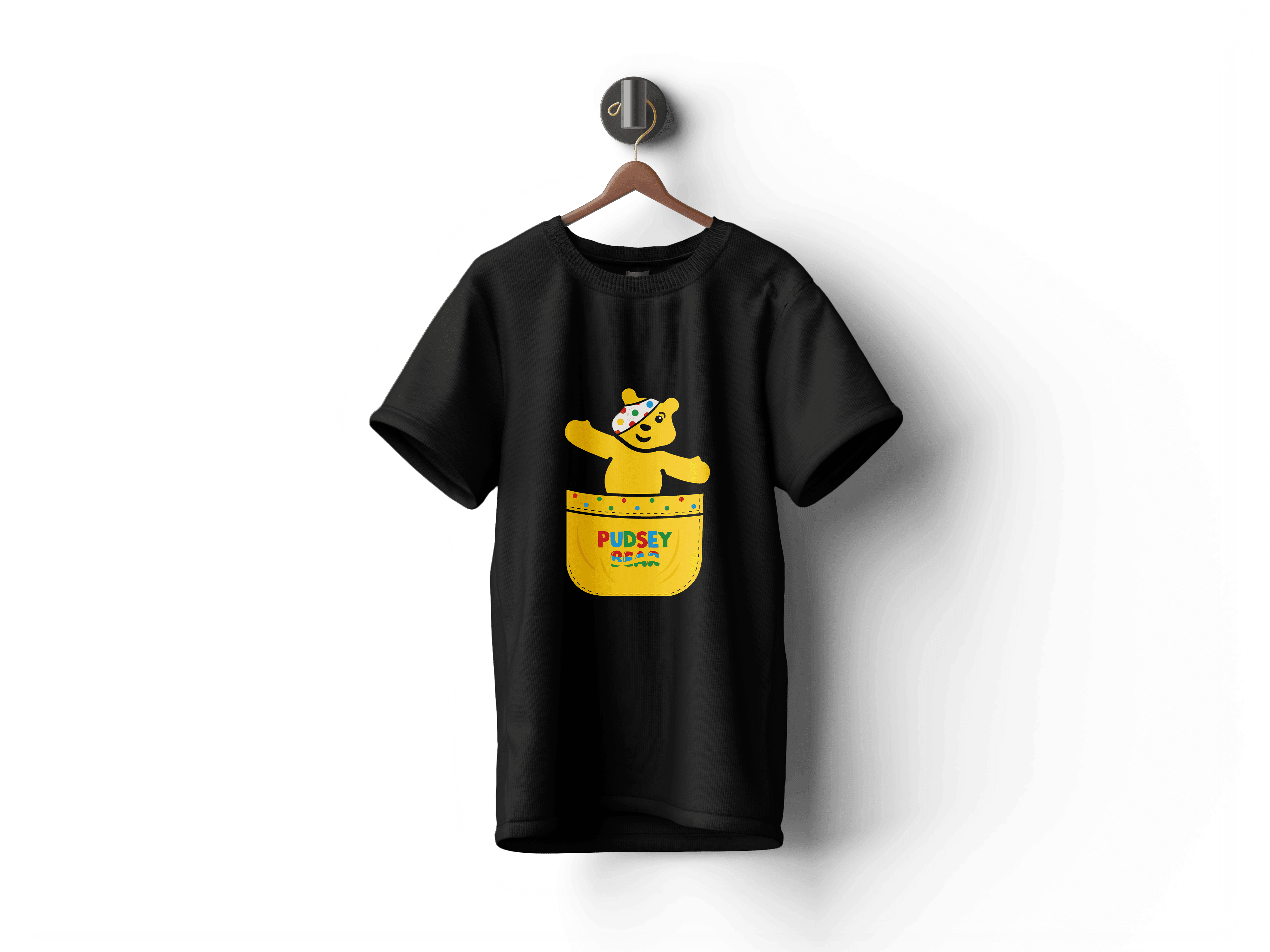 Pudsey Bear T-shirt | Pudsey in the Pocket Design - Pudsey Clothes