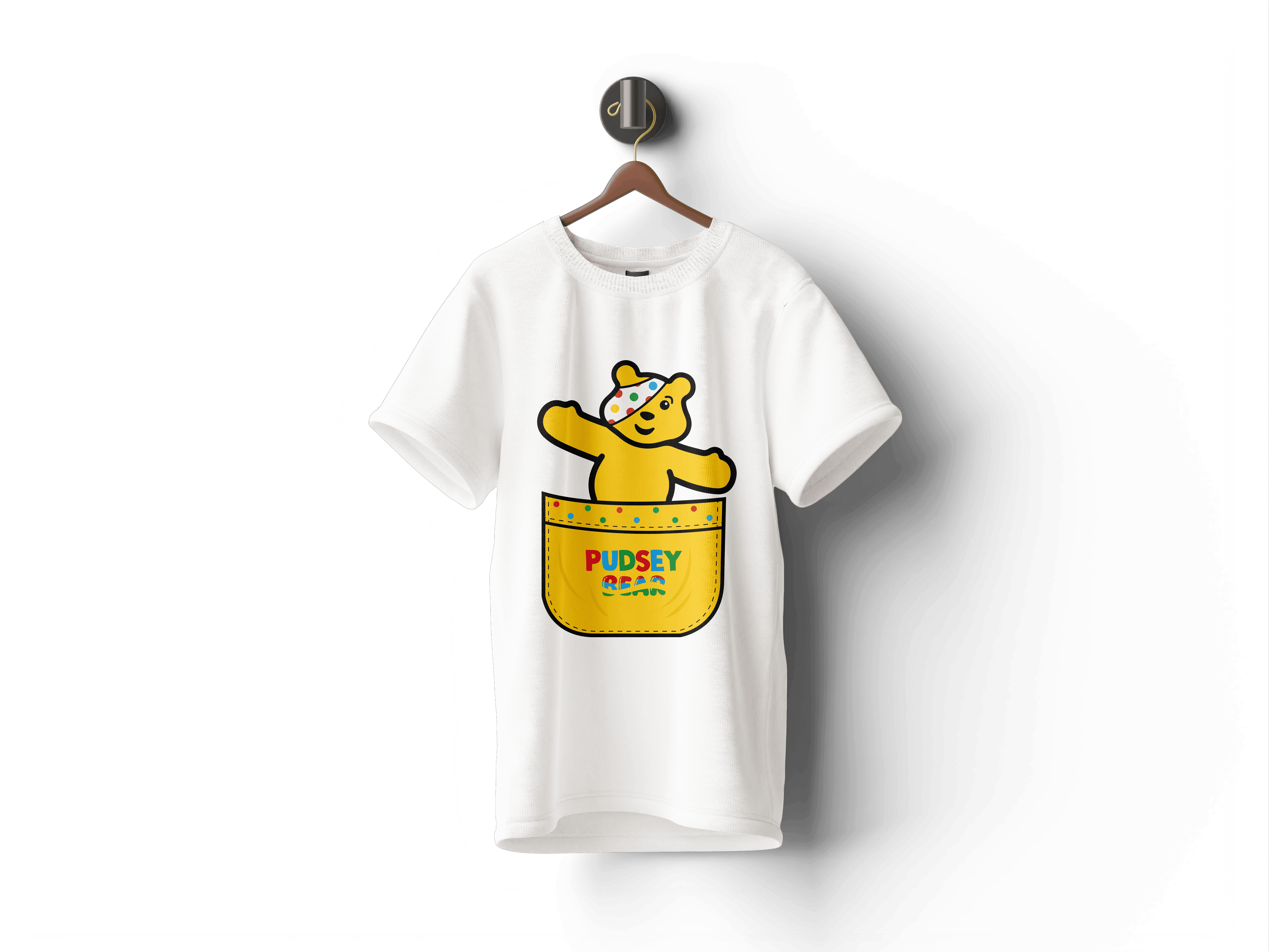 Pudsey Bear T-shirt | Pudsey in the Pocket Design - Pudsey Clothes