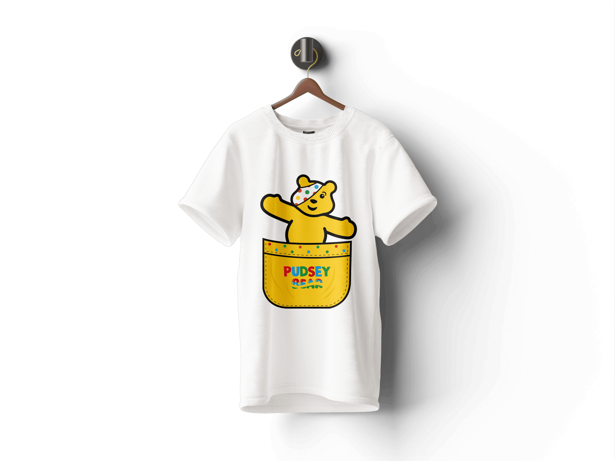 Pudsey Bear T-shirt | Pudsey in the Pocket Design - Pudsey Clothes