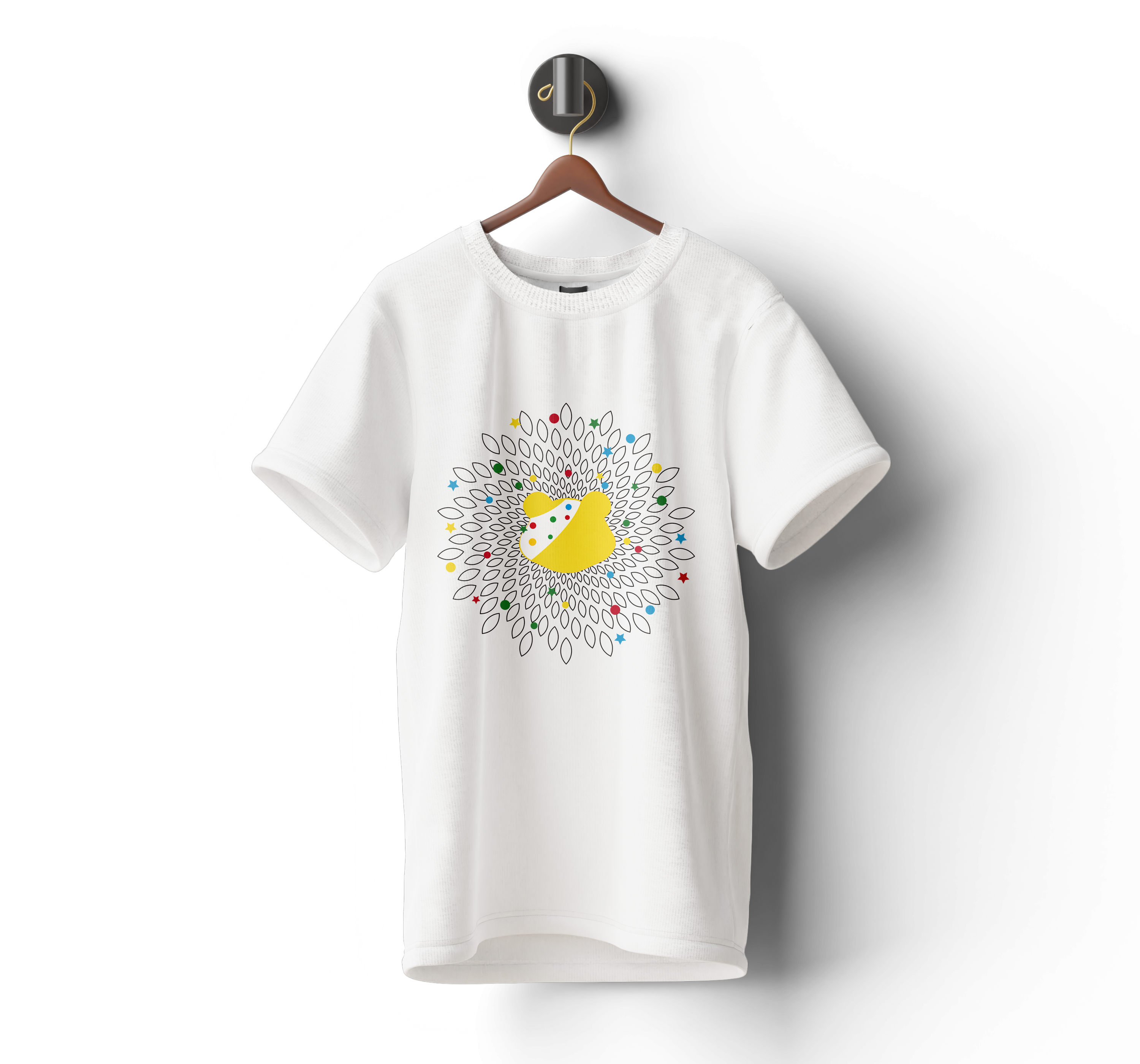 Pudsey Bear T-shirt | Radiant Spiral Pudsey Design