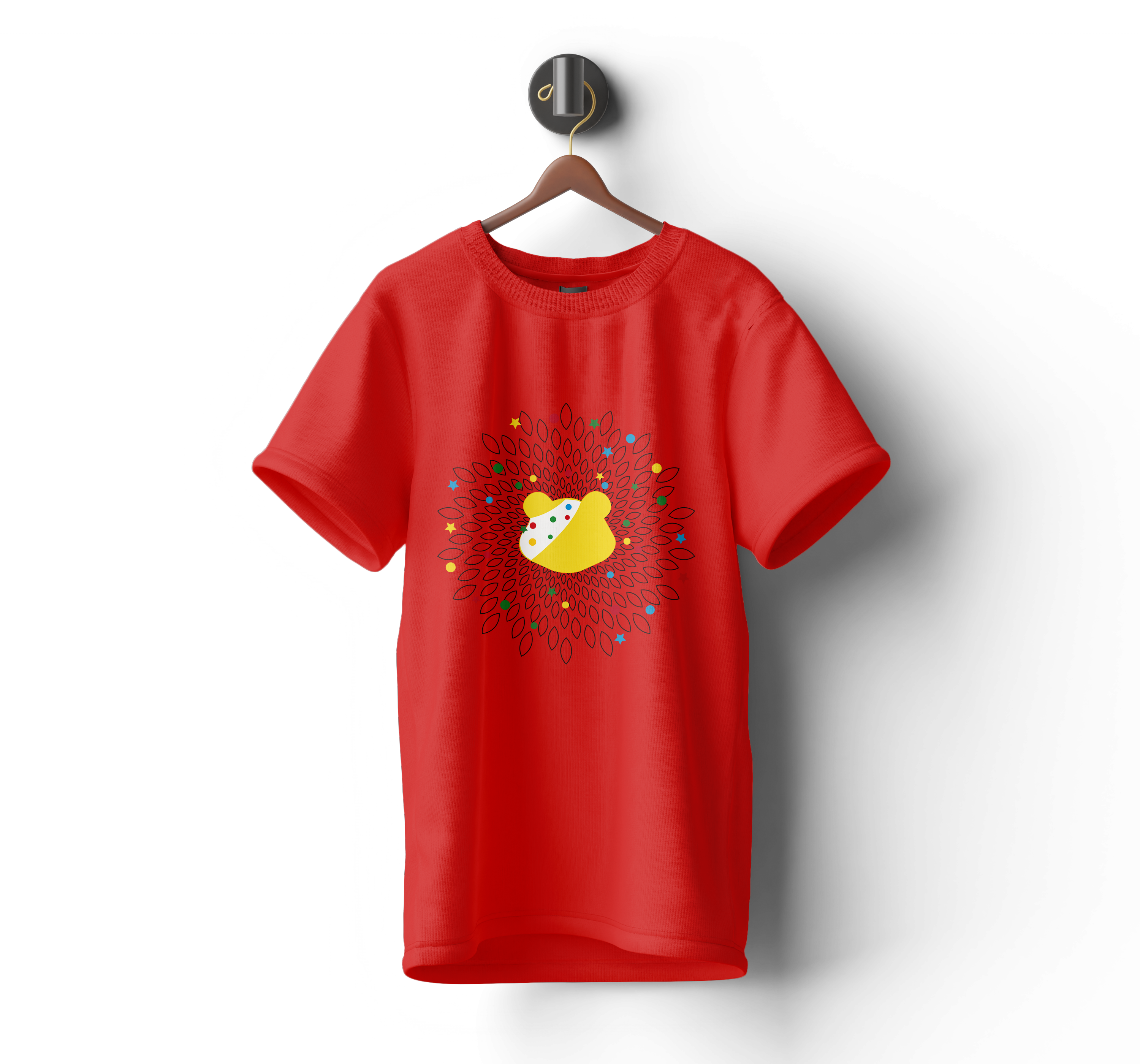 Pudsey Bear T-shirt | Radiant Spiral Pudsey Design