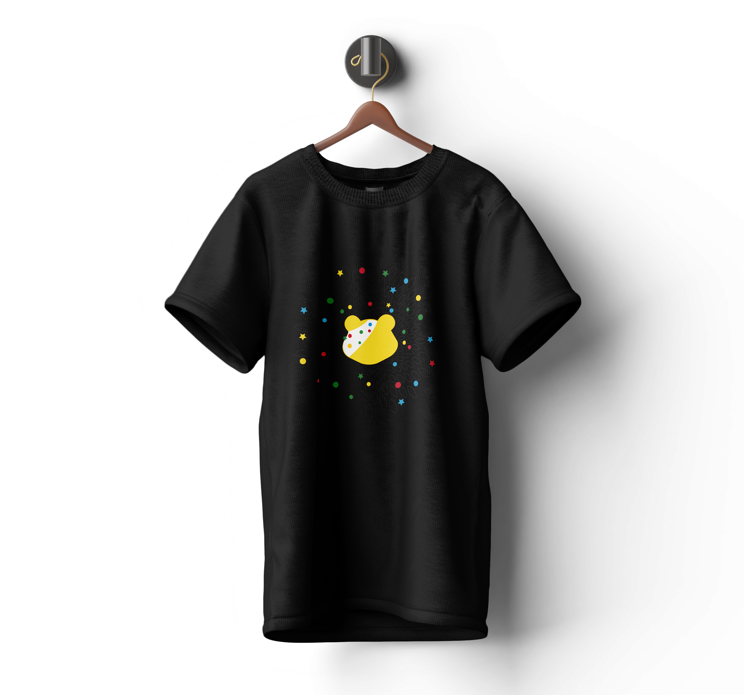 Pudsey Bear T-shirt | Radiant Spiral Pudsey Design