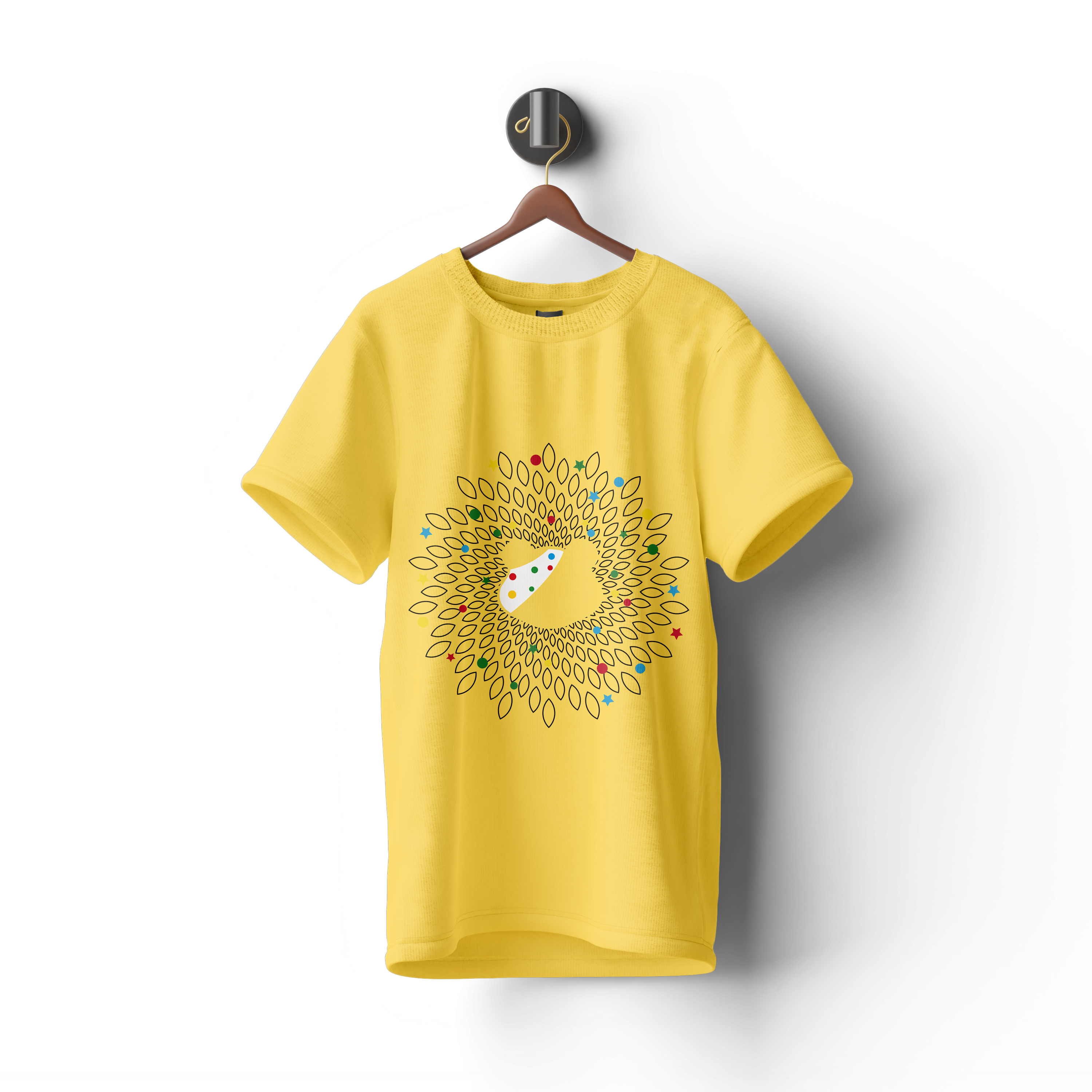 Pudsey Bear T-shirt | Radiant Spiral Pudsey Design