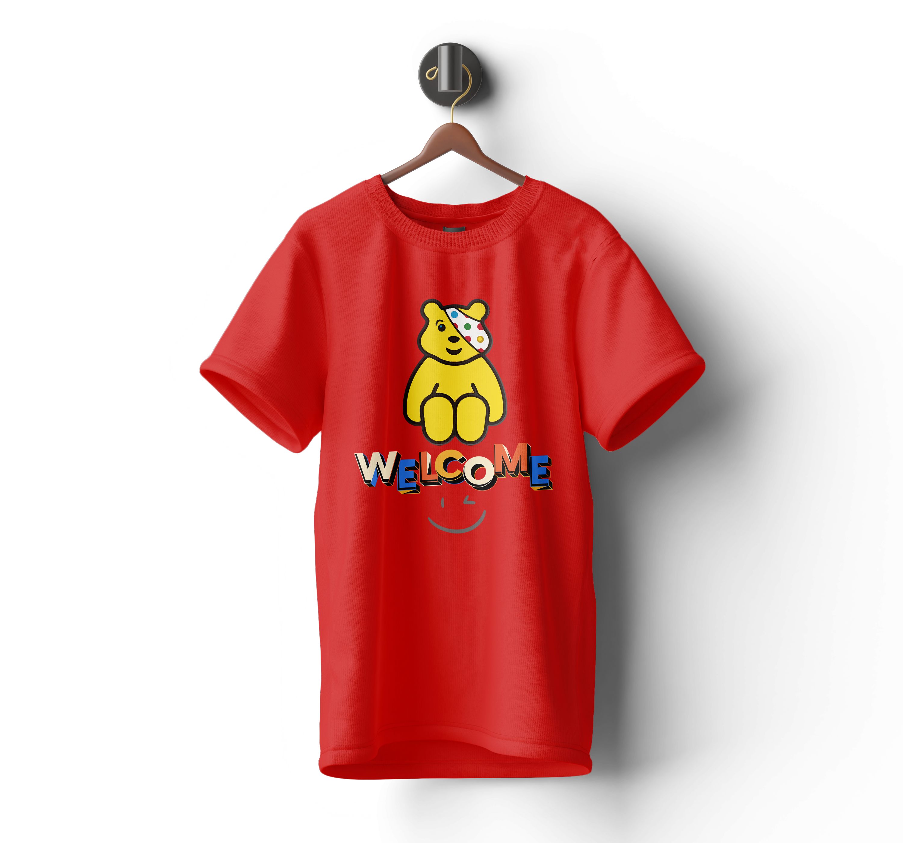 Pudsey Bear T-shirt | Welcome with Pudsey